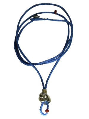 thin cord necklace (multi jewelry) on navy blue with 🐚