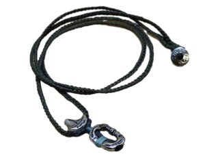 thin cord necklace (multi jewelry) on khaki with sailing ⛵ & carabiner.