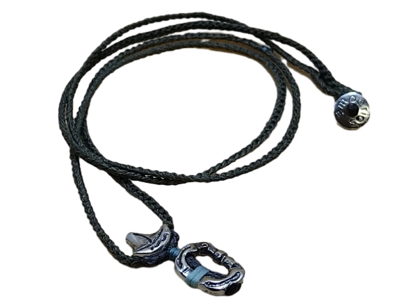 thin cord necklace (multi jewelry) on khaki with sailing ⛵ & carabiner.