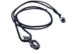 thin cord necklace (multi jewelry) on coal with sailing ⛵ & carabiner.