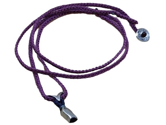 thin cord necklace (multi jewelry) on purple with seagull & 🐟