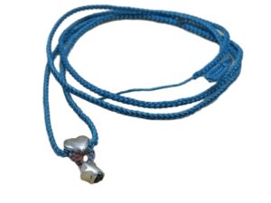 thin cord necklace (multi jewelry) on turquoise with ❤️ & ⭐