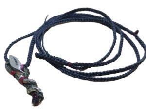 thin cord necklace (multi jewelry) on coal with 🍃 & 🐍